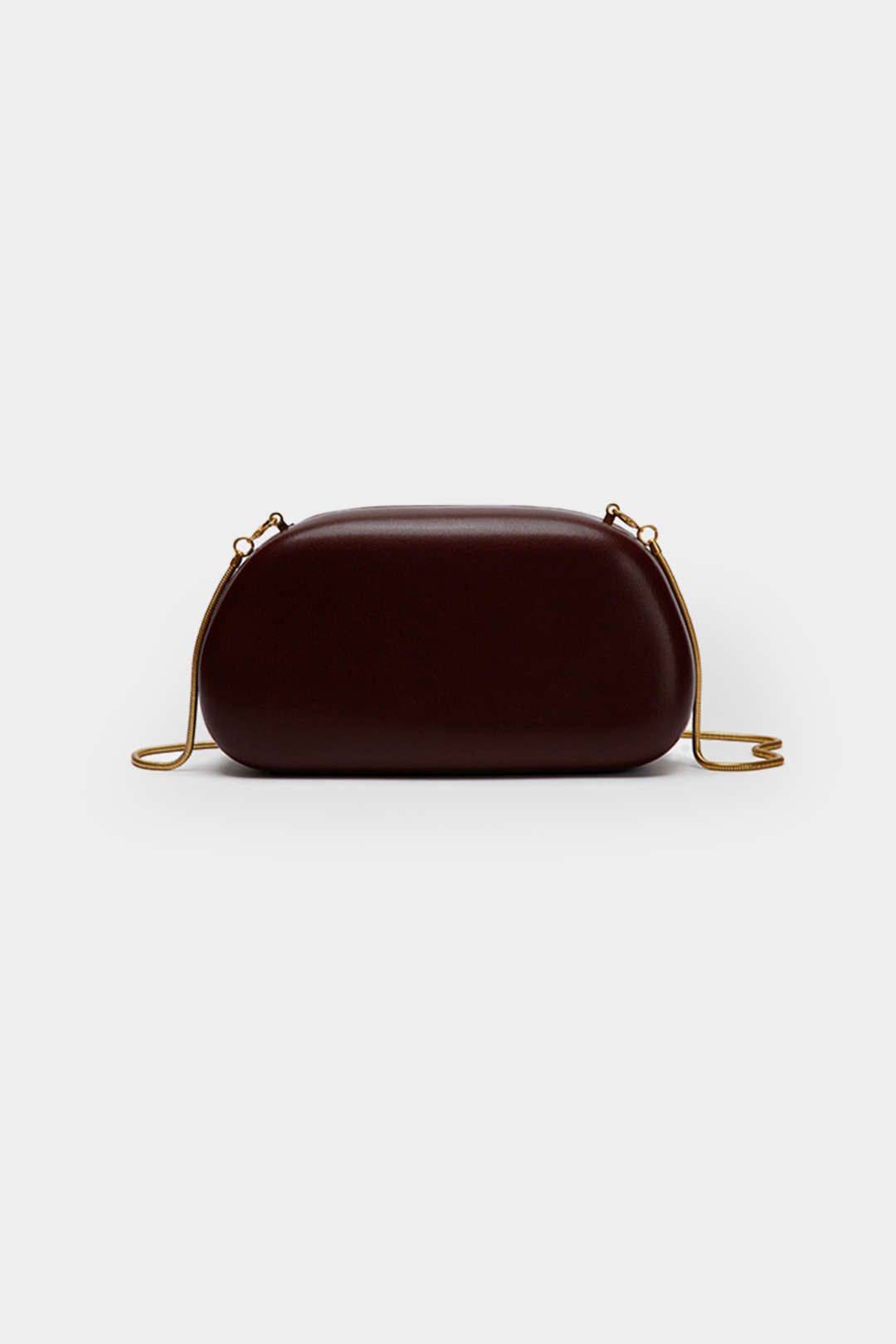 Chique Faux Leer Clutch met Stijlvolle Metalen Accenten