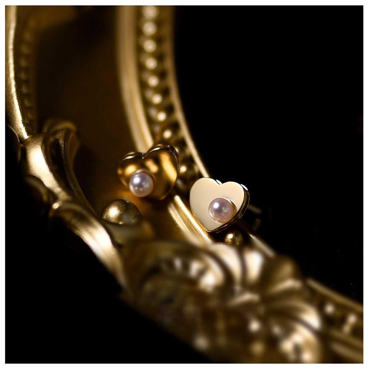 Franse Spiegel Parel studs - Riva