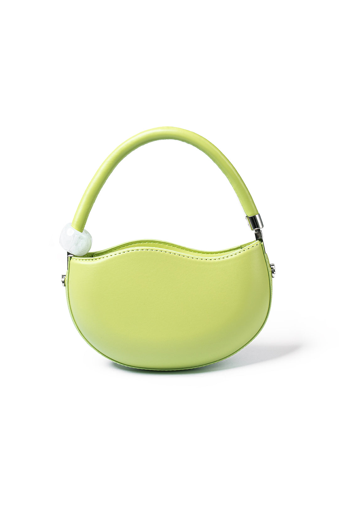 Chique nepleren crossbody schoudertas met metalen schouderband