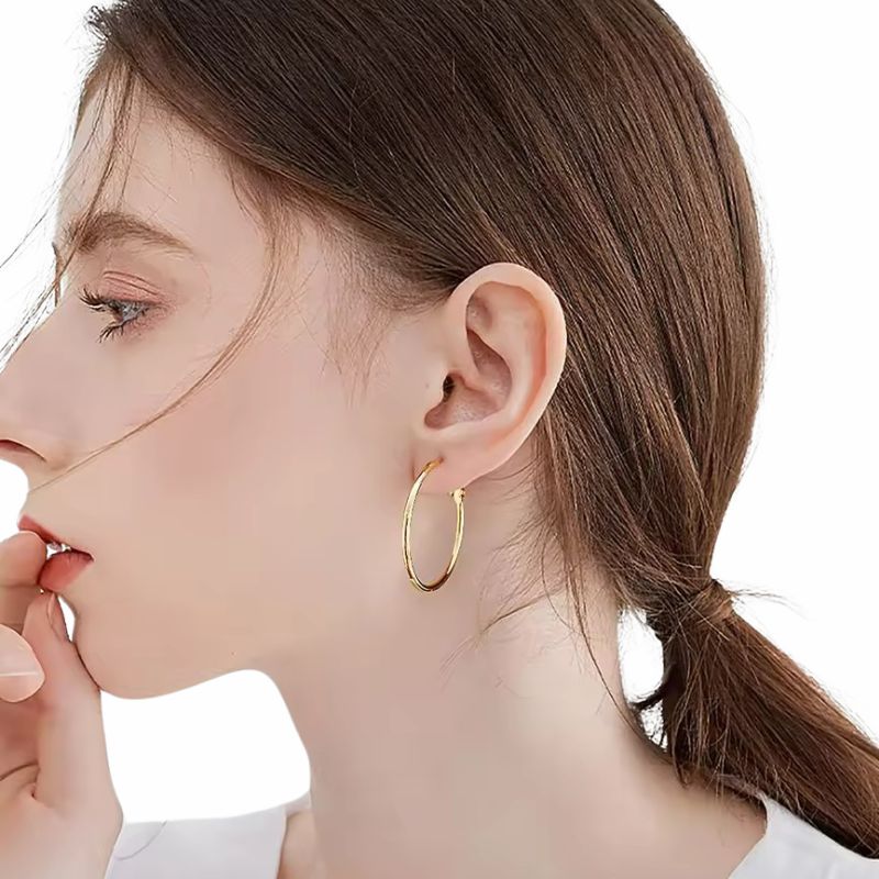 Grote Gouden Oorringen – Bibi