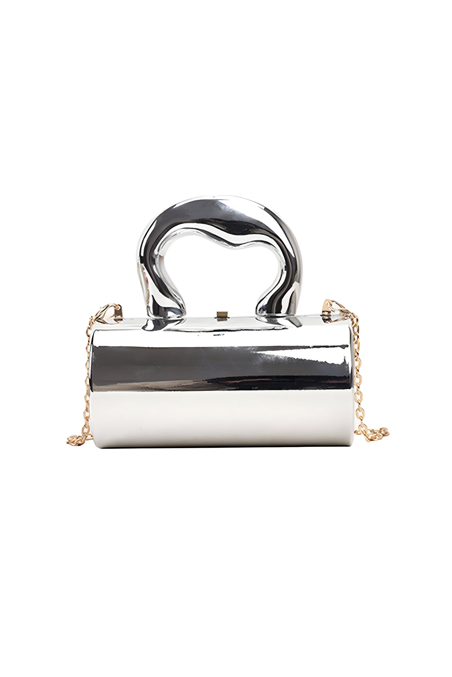 Glanzende Metalen Handtas voor Een Chic Stijl