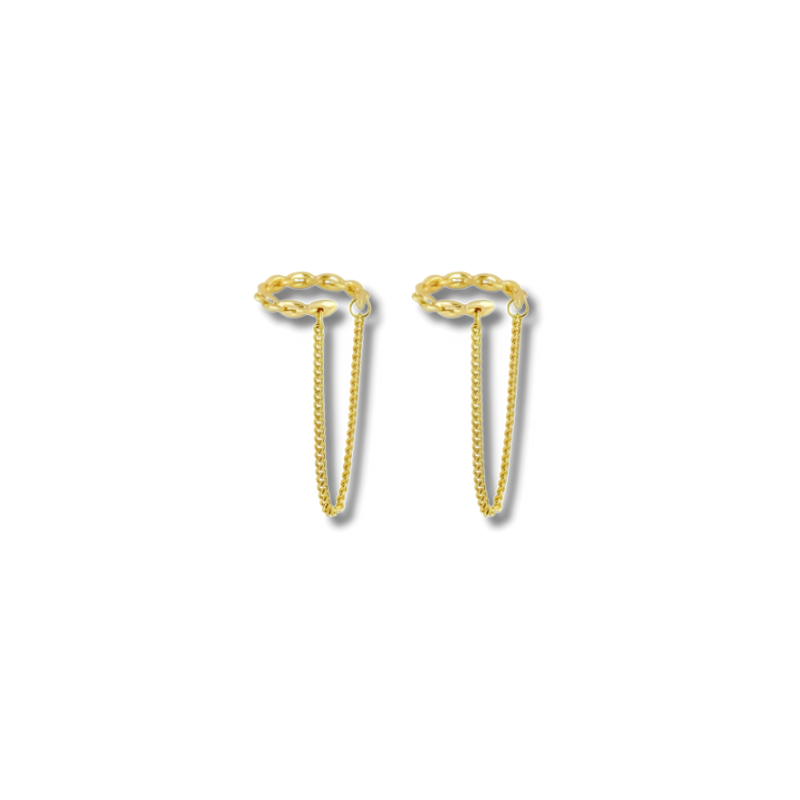 Elegante  Vergulde Hanger Oorbellen Set - Bibi