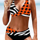 Dames bikini set met twist-top en verstelbare slip, gemaakt van rekbare en sneldrogende stof