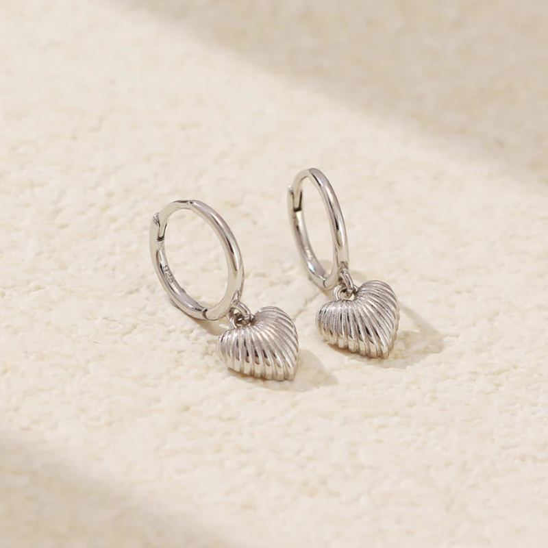 Hart schelp Oorbellen - Holly