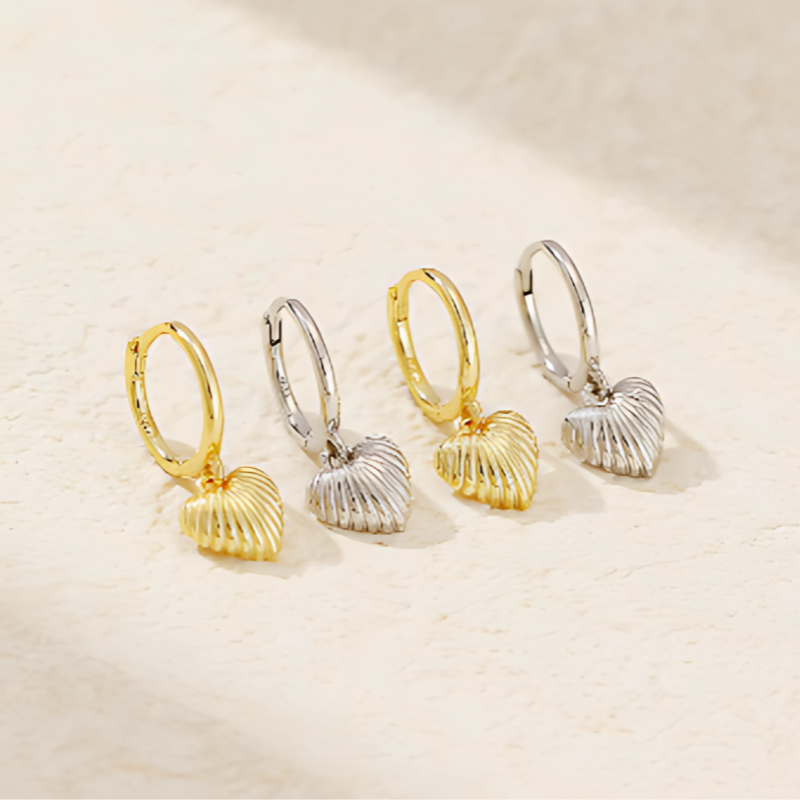 Hart schelp Oorbellen - Holly