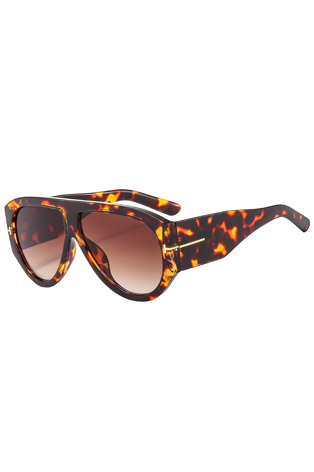 Chic Leopard Print Sunglasses with Stylish Frame