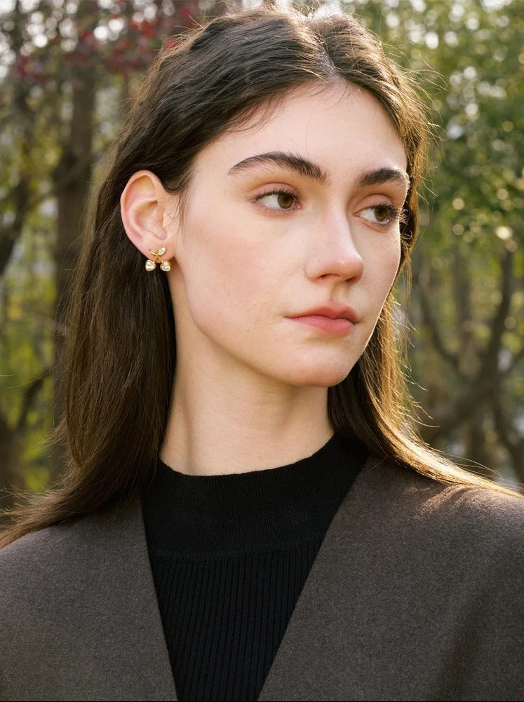 Elegante en Verfijnde Cherry Oorbellen