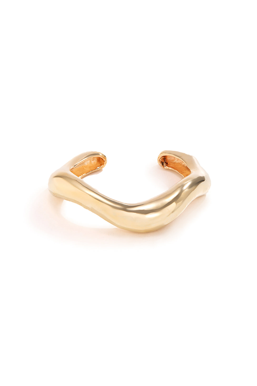 Unieke asymmetrische armband van metalen materiaal voor een stijlvolle uitstraling