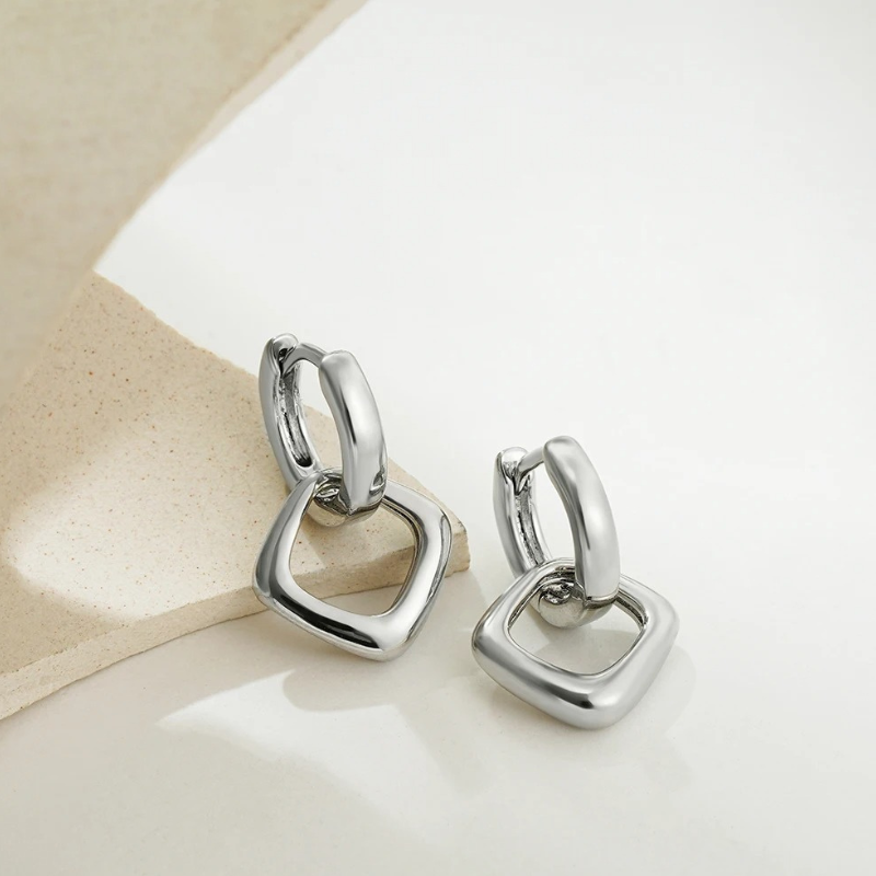 Geometrische Creoolse Hoepel Oorbellen - Zoey