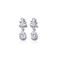 Sophia Elegante Zilveren Zirconia Dangle Oorbellen - Mooi en Chique Accessoire