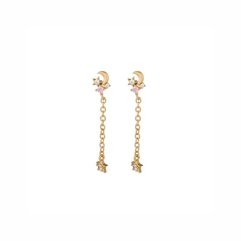 Maanlicht Druppel Oorbellen - Glory