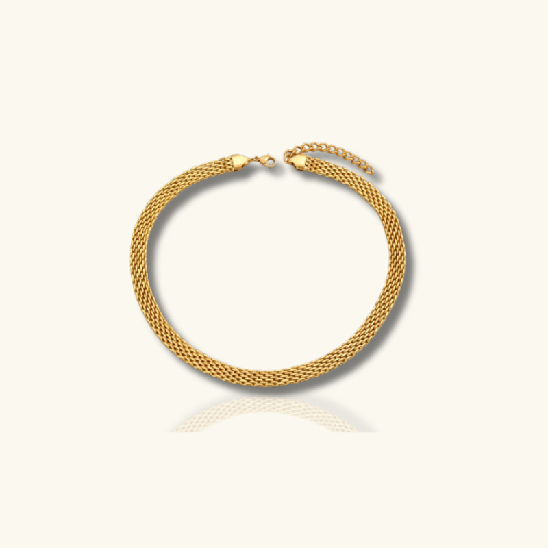 Omdat je graag een aantrekkelijke titel wil, zou ik voorstellen: Luxe Chunky Schakelketting van Gaas - Kelsey