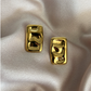 Gouden Geometrische Pod Oorbellen - Lucy