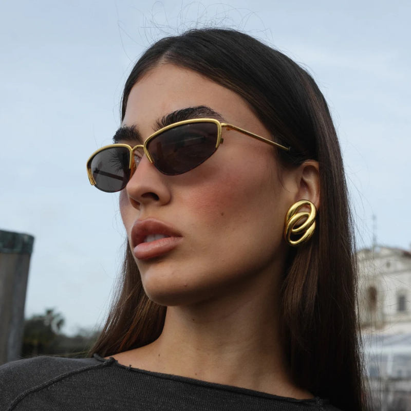 Minimalistische Ronde Huggie Oorbellen - Luna