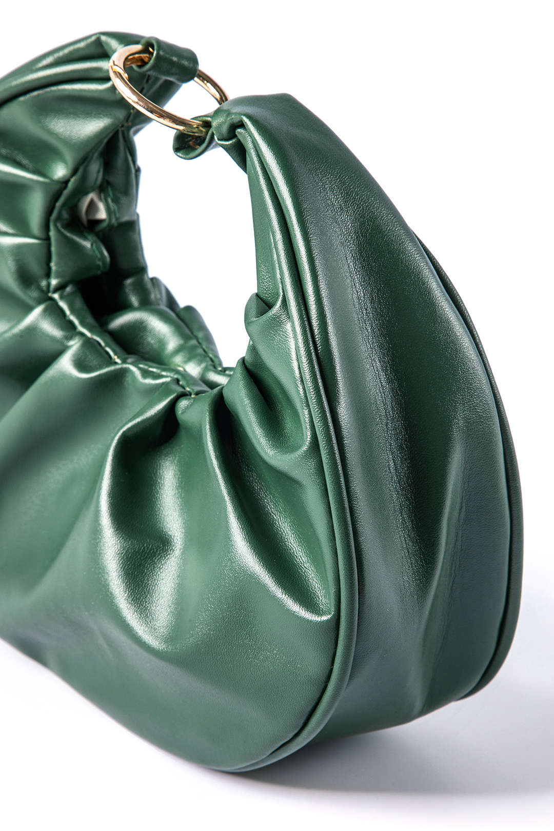 Chic Gerimpelde Faux Leren Handtas