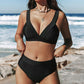 Dames Bikini Set – Comfortabele en Stevige V-Hals Top – Hoge Taille Slip en Volledige Bedekking – Ademend en Stretchbaar Stof