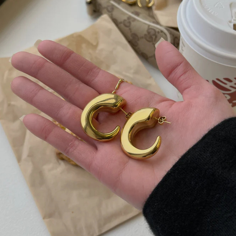 Hoepel Oorbellen Robuust Ontwerp - Nienke