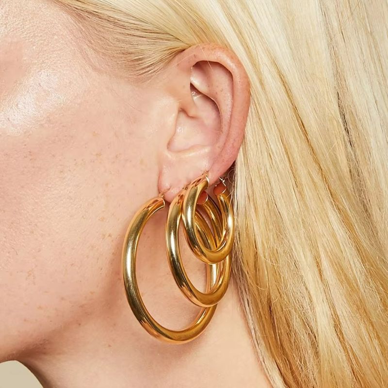 Brede Ronde Oorringen - Jeffi