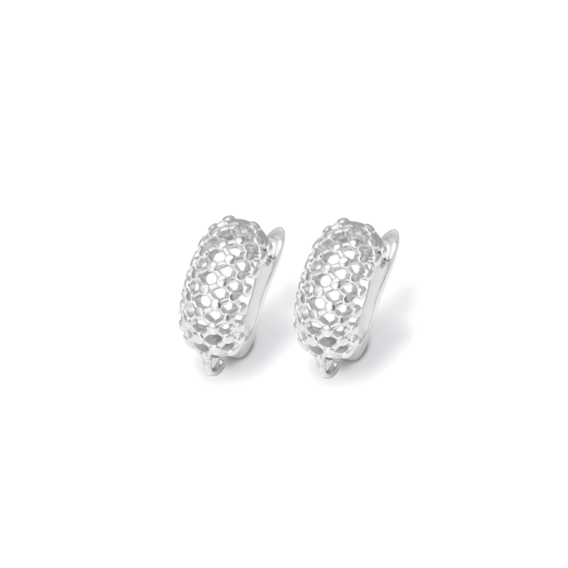 Liv Elegante Raster Haakoorbellen voor een Stijlvolle Look