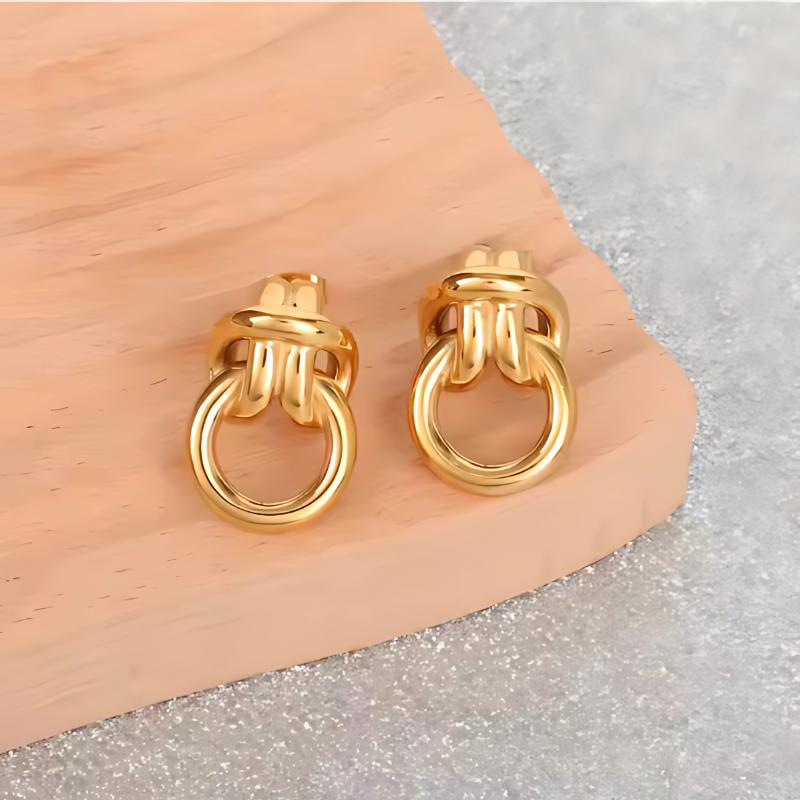 Grove knoop Oorbellen - Jordyn