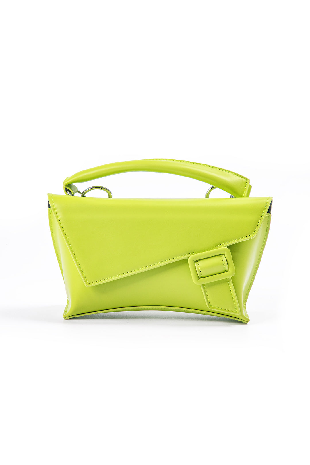 Chic Metallic Nepenleren Vierkante Crossbody Schoudertas