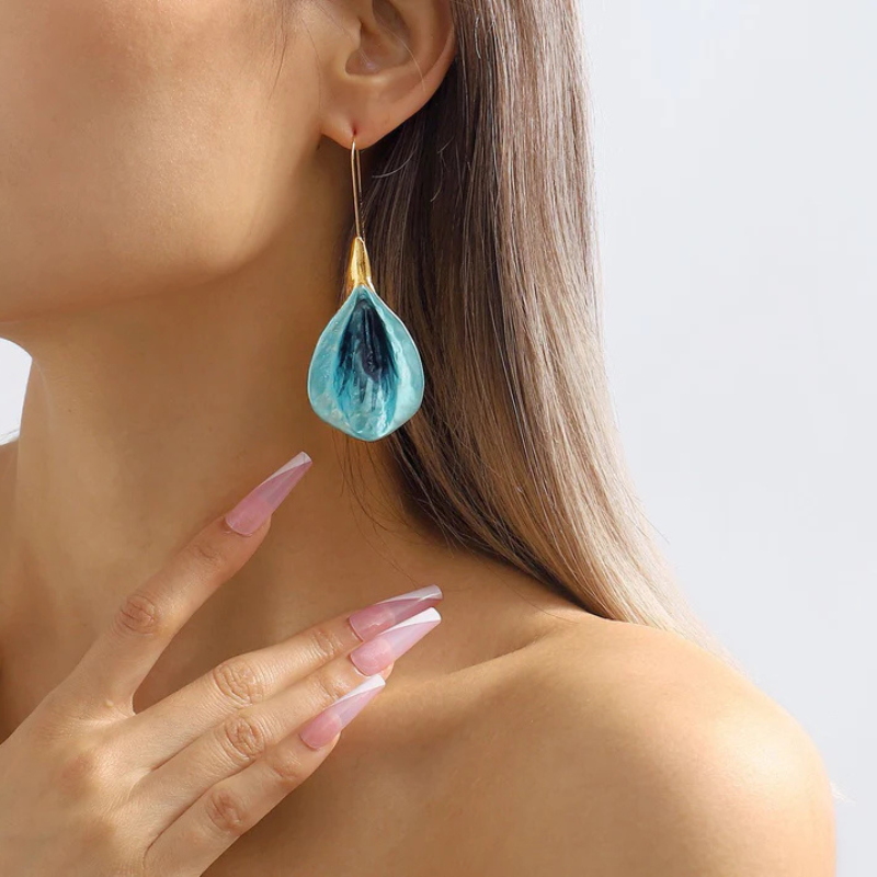 Elegante Bloem Bengelen Oorbellen - Bella voor een verfijnde look