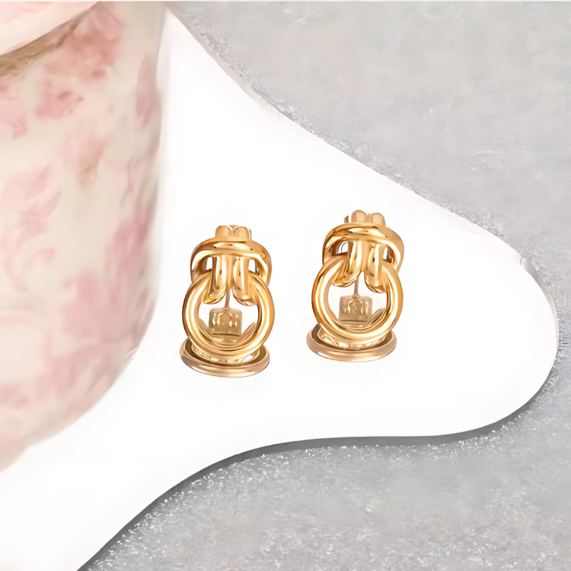 Grove knoop Oorbellen - Jordyn