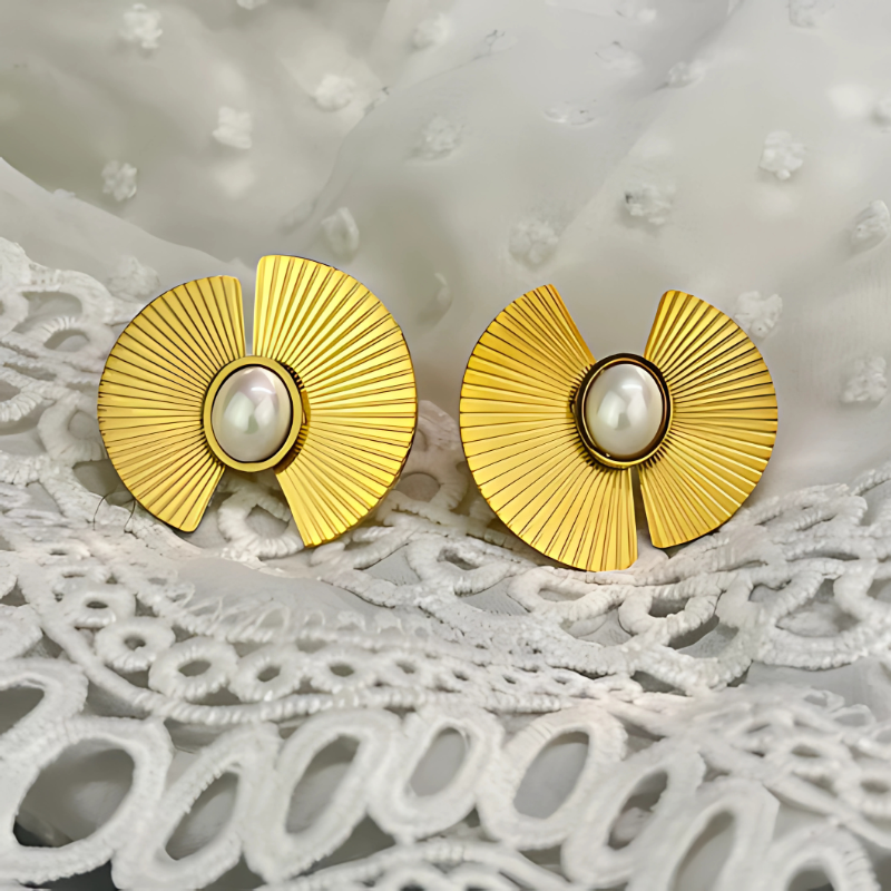 Gouden Oorbellen met Parels - Clara