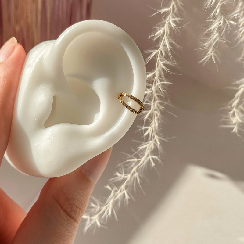 Hoepel Kristallen Oorbellen - Mina