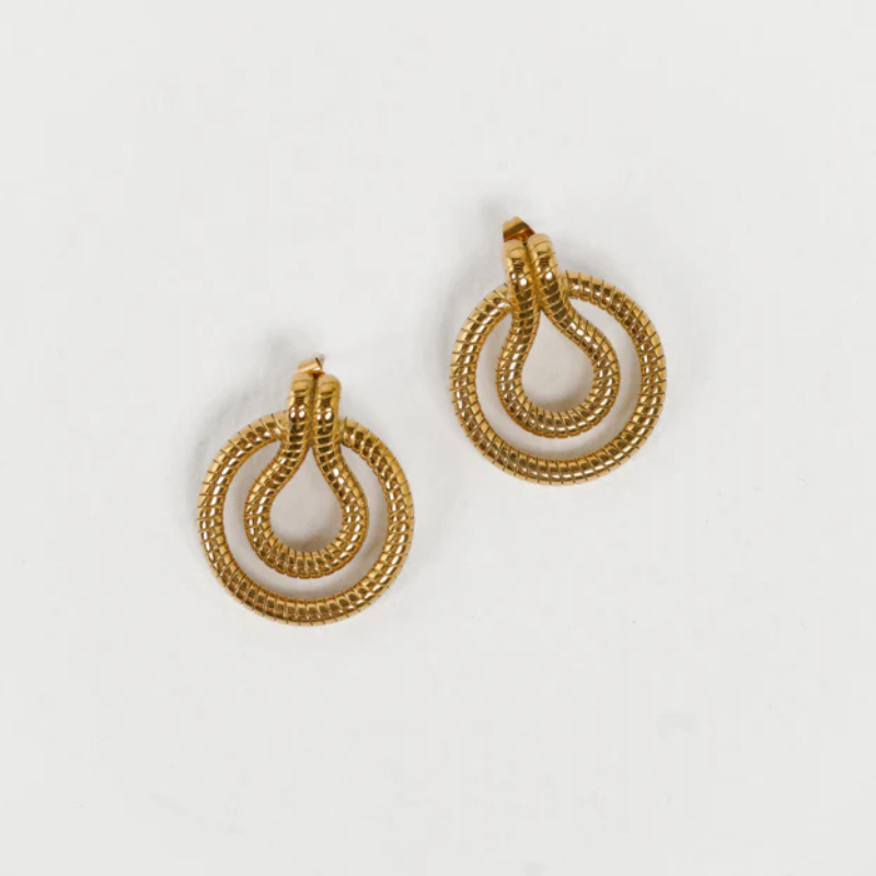 Maze Oorbellen Goud - Pien