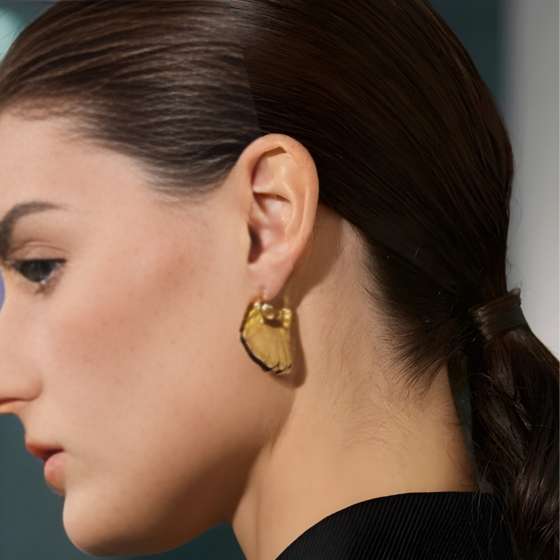 Goudvergulde Holle Hoepeloorbellen – Ayla