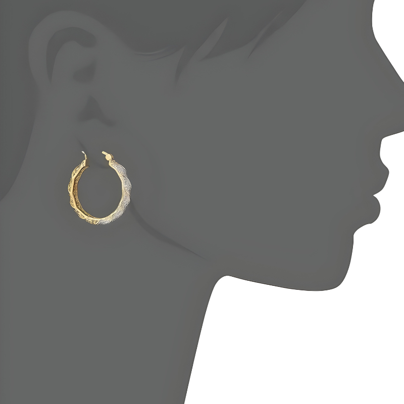 Hoepeloorbellen met Gedraaid Patroon – Noa