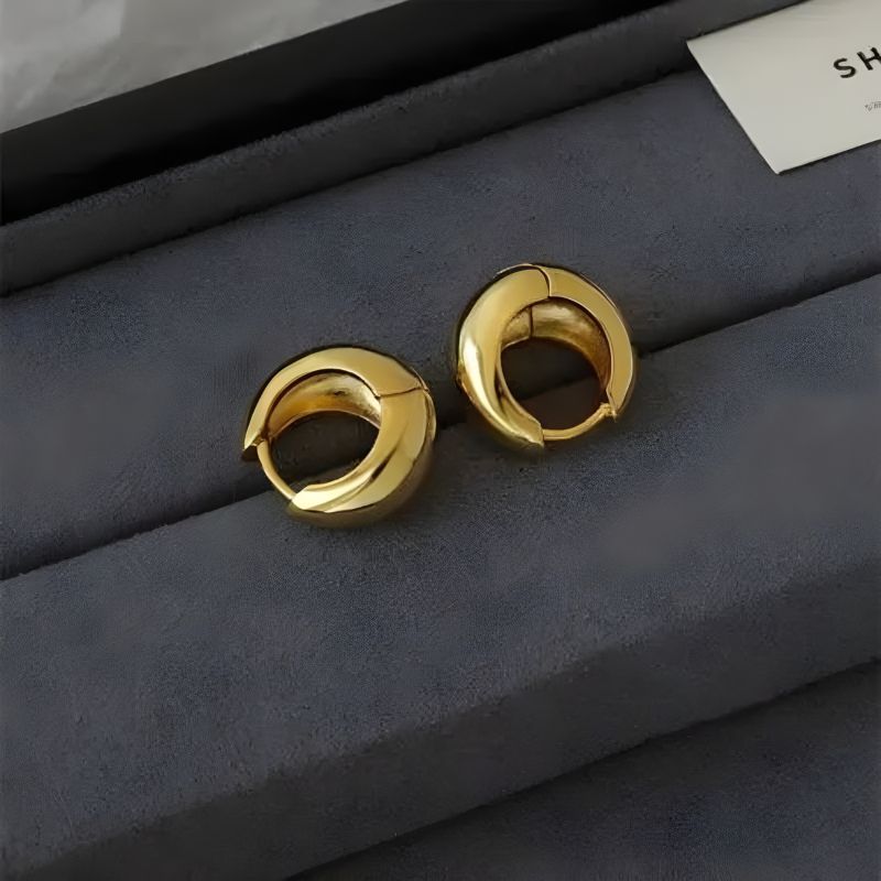 Stijlvolle Dikke Hoepel Oorbellen - Kim voor een trendy look