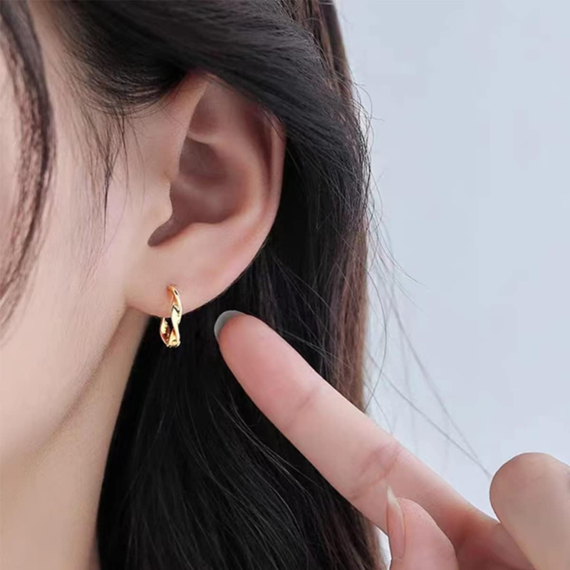 Elegante Gedraaide Hoepel Oorbellen - Vera voor een stijlvolle uitstraling