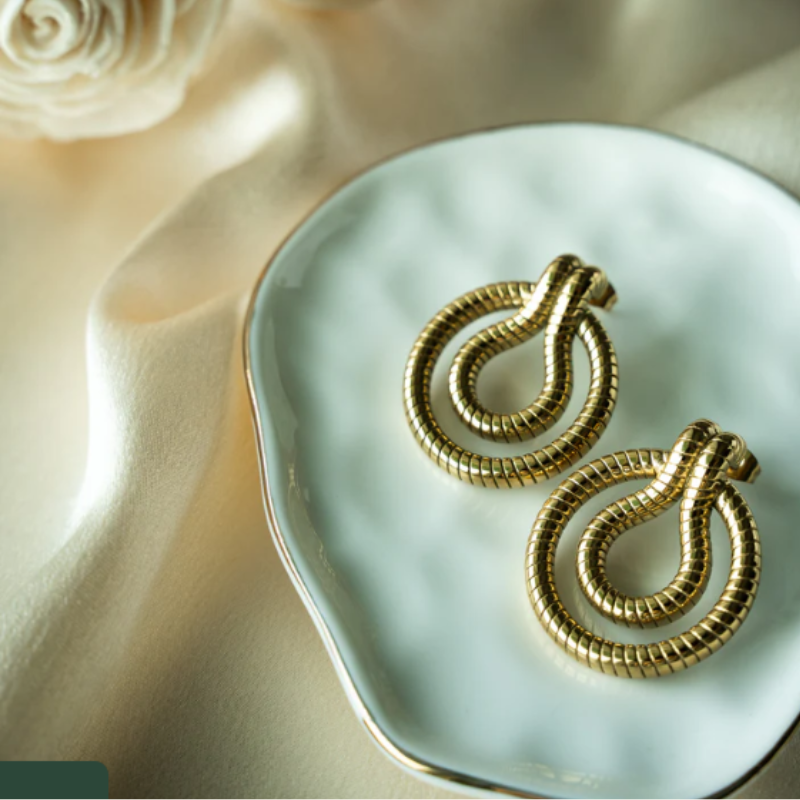 Maze Oorbellen Goud - Pien