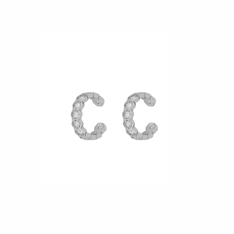 Elegante Zeshoekige Hoop Oorbellen Goud - Eva