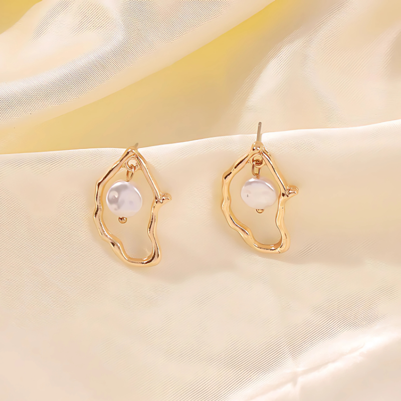 Exotische Parels Stud Oorbellen - Ada