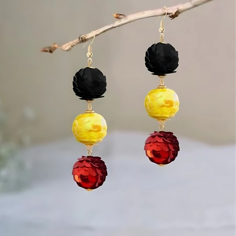 Elegante Klaver Druppel Oorbellen - Naturel en Tijdloos Stijlvol