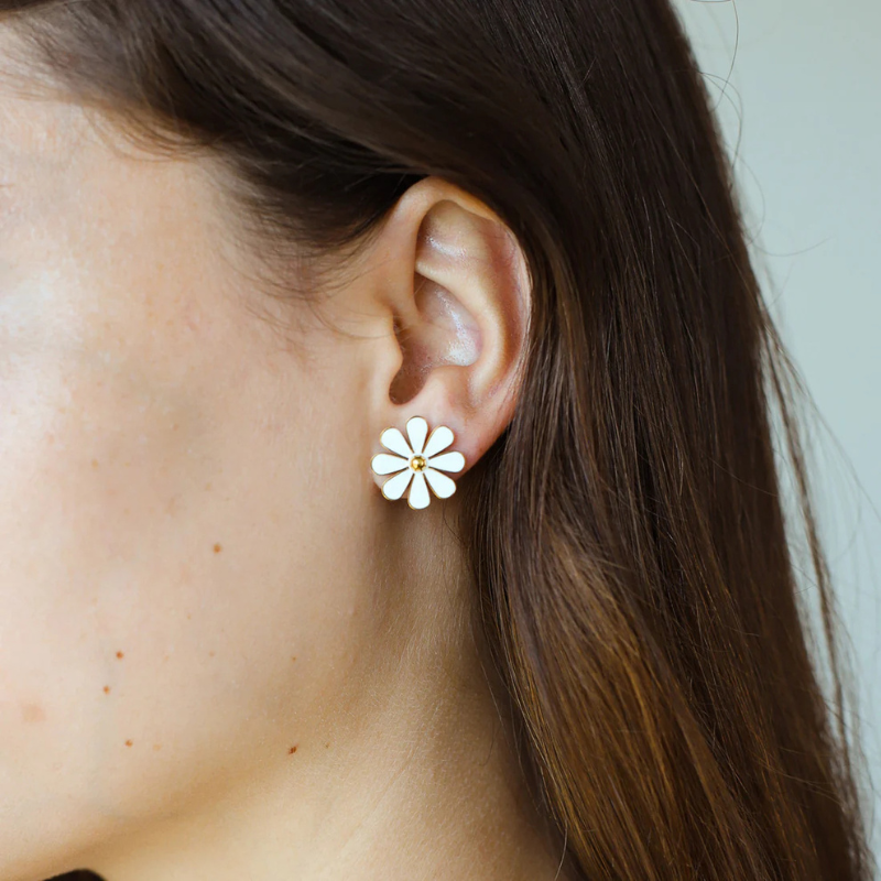 Chic et Élégantes Boucles d'Oreilles à Clous de Fleurs - Everly