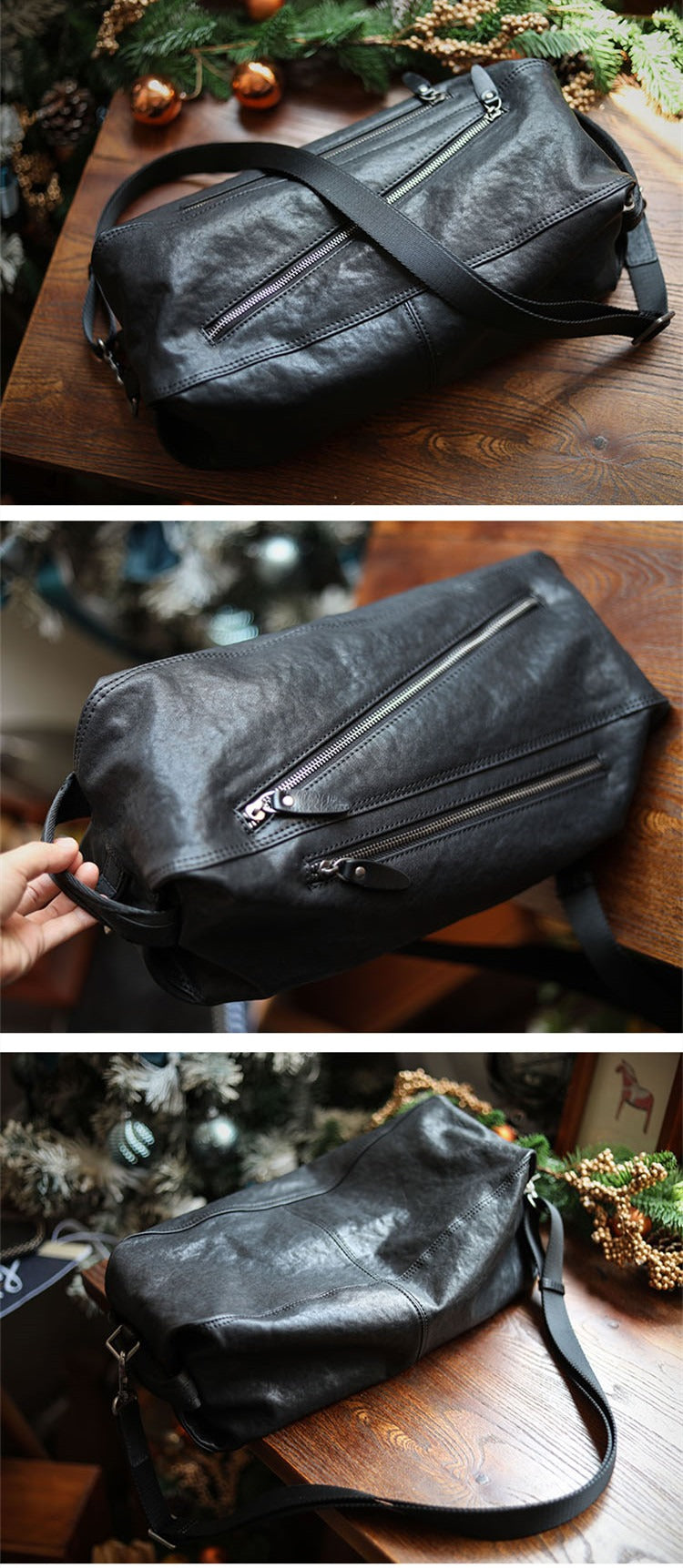 Gael herenrugzak met stijlvolle diagonale ritssluitingen voor een trendy urban look