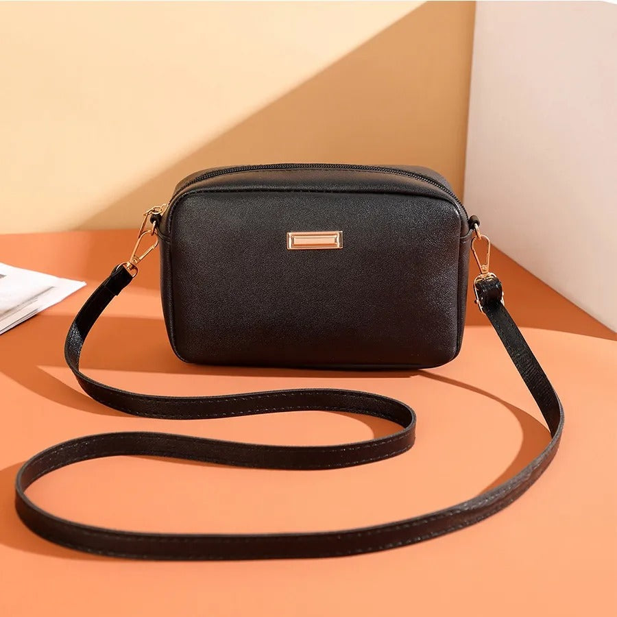 Schoudertas van synthetisch leer voor dames - Clara