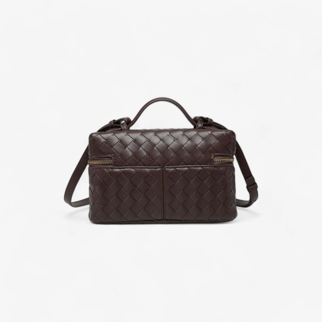 Elegante stoffen make-up- en accessoiretas in geweven ontwerp