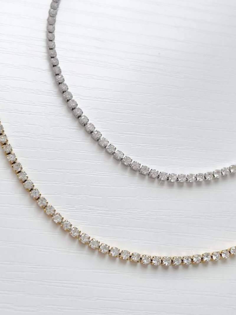 Choker tennisstijl modieus en elegant, voeg een verleidelijke charme toe aan je outfit