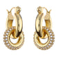 Gouden Oorringen met Dubbele Ring – Elegant & Tijdloos