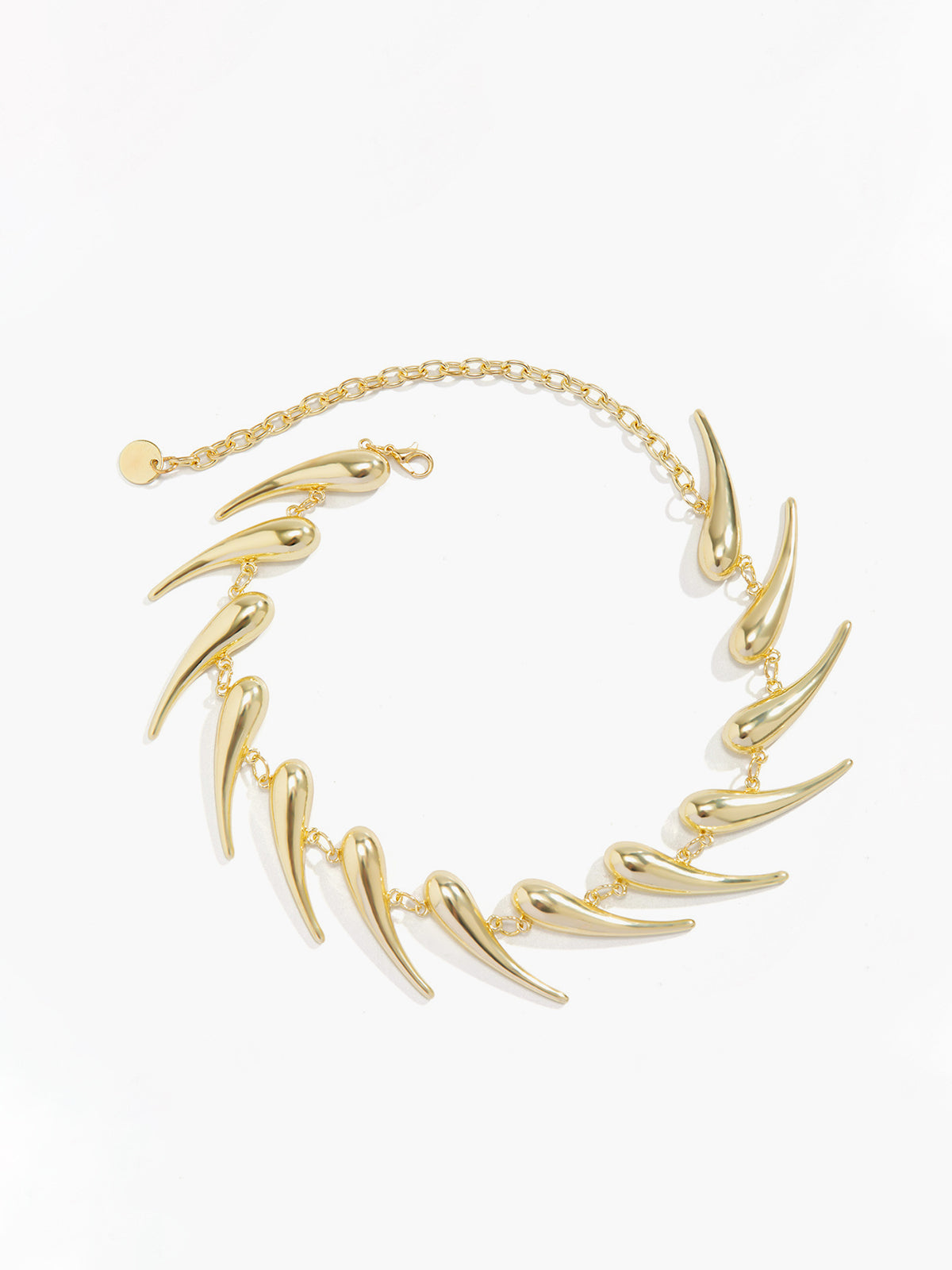 Chic geometrisch waterdruppel ketting - elegante en moderne sieradendesign