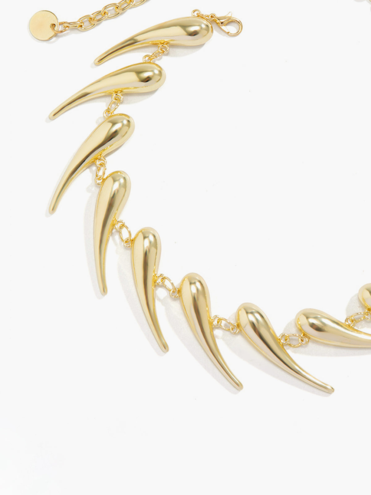 Chic geometrisch waterdruppel ketting - elegante en moderne sieradendesign