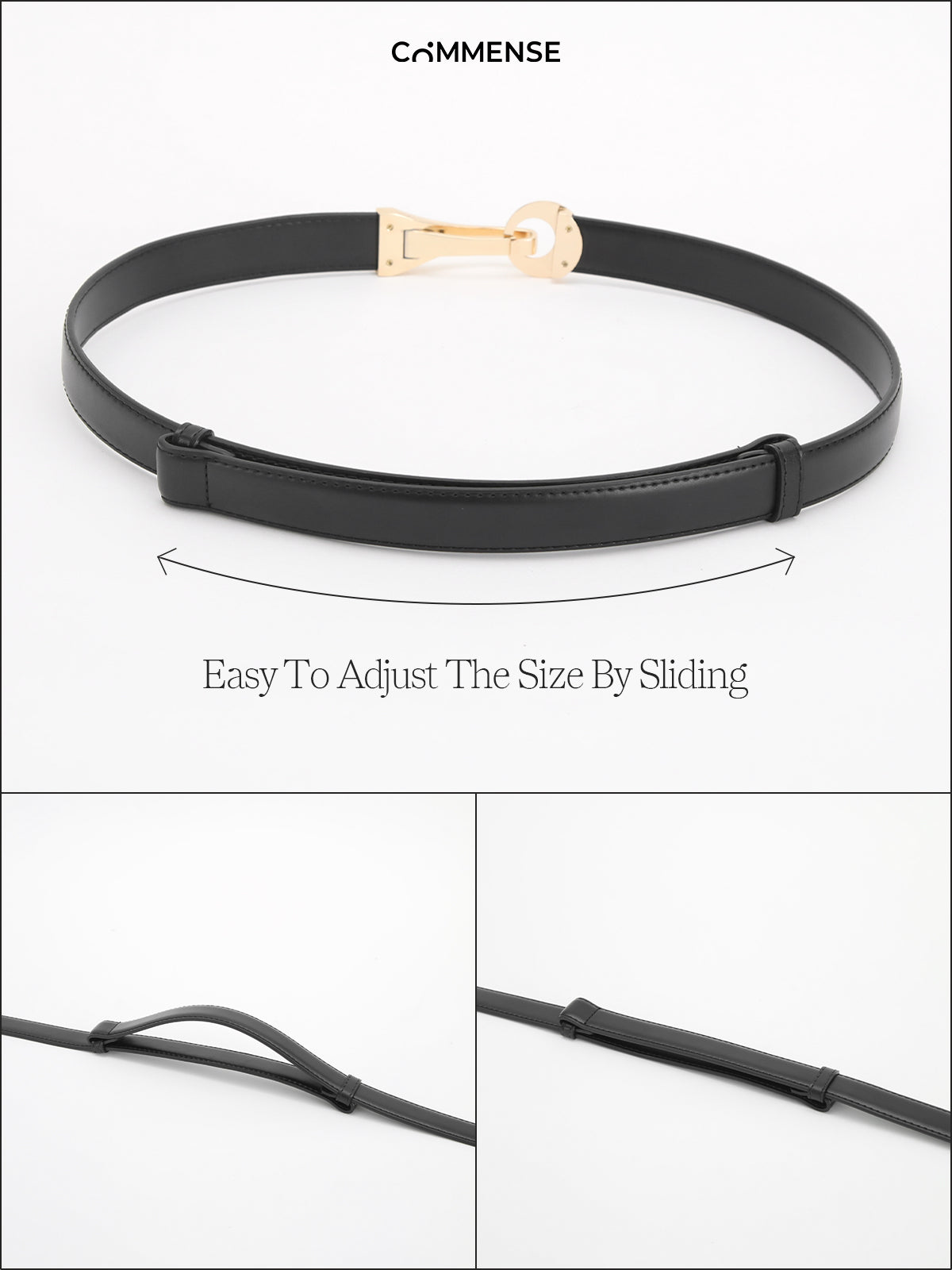 Leren Gouden Gesp Riem