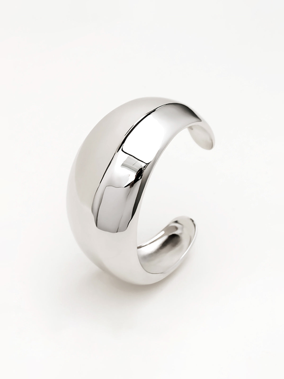 Glanzende Effen Ringstijl Armband