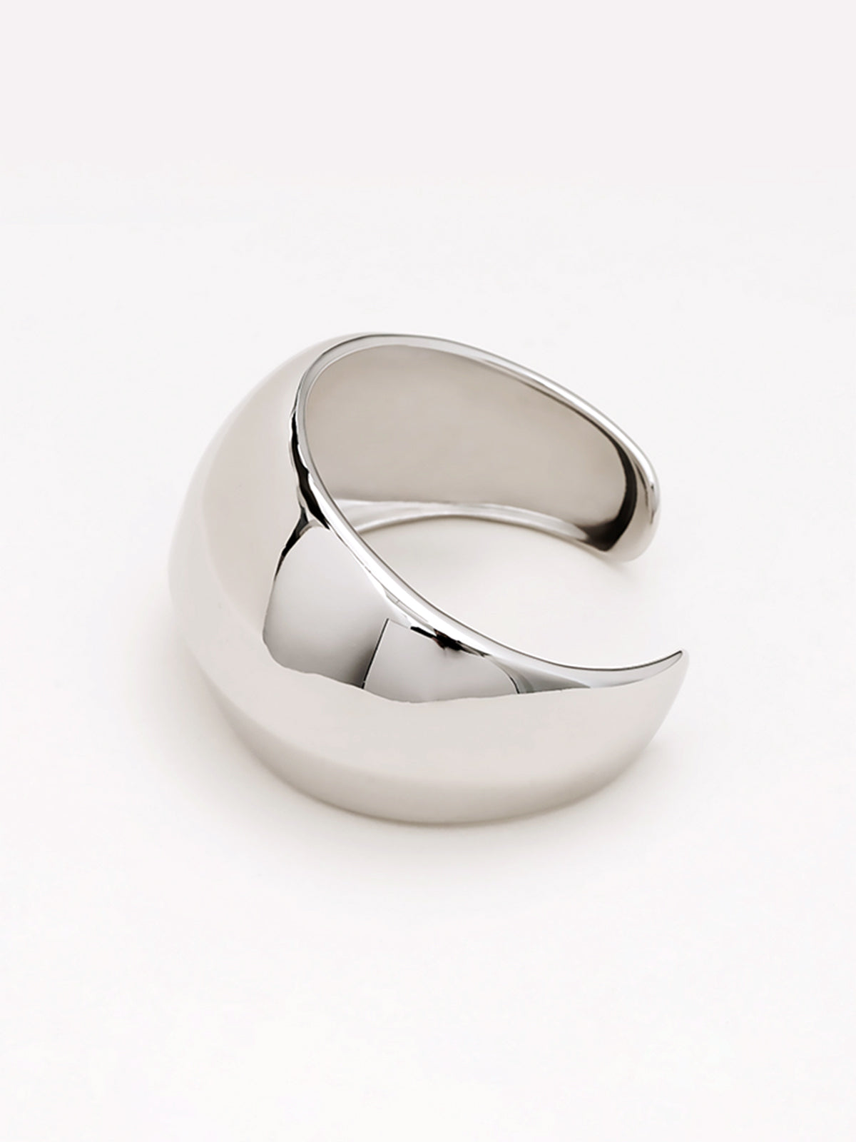 Glanzende Effen Ringstijl Armband