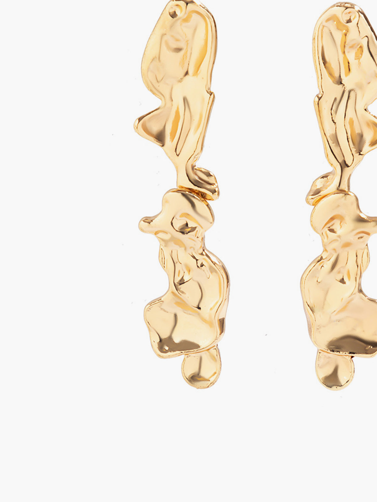 Elegante lavasteen klauw-oorringen in druppelvorm